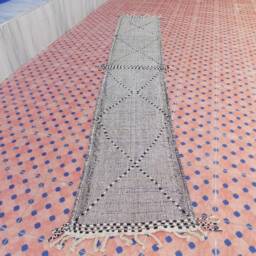 Runner Hanbel/Hallway Moroccan Rug Authentic Handmade Beni Ourain - thumbnail 2