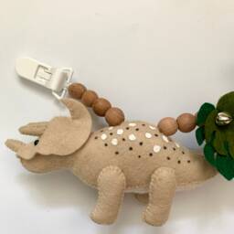 Stroller Garland Dinosaurs, Hanging Toys For Strollers, Pram Garland, Unisex Kids Gift, Strap Stroller, Baby Shower - thumbnail 2