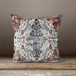 Turkish Kilim Patterned Cushion Cover-Kilim Cushioncase-Turkish Motif Top-Home Decorated Pillow Cover-Gift For Case - thumbnail 4