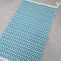 "Rag Rug /Beautiful Chindi Rug, Boho Chic Hippie Rugs, 44""x 26" - thumbnail 2