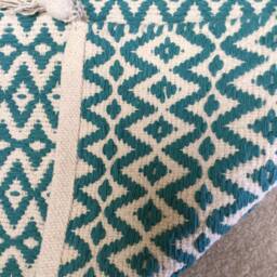 "Rag Rug /Beautiful Chindi Rug, Boho Chic Hippie Rugs, 44""x 26" - thumbnail 4