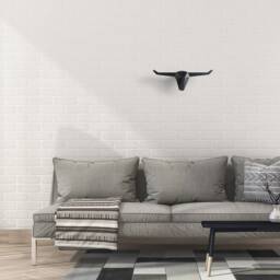 Modern Bull Wall Hook - Sculpture Wall Decor Coat Toilet Paper Holder - thumbnail 3