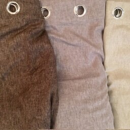Faux Linen Darkening Curtain Extra Long Custom Made Grommets 12-17 18 20 24 Ft Gray Brown Beige Off White Story Drapes Free Swatch Ikiriska - thumbnail 3