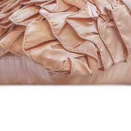 "Satin Peach Beige Cushion Cover 16""x16" - thumbnail 2