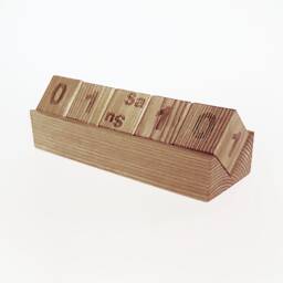 Natural Wooden Block Perpetual Calendar - thumbnail 3