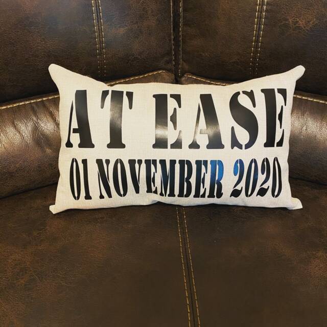 Personalized Military Retirement Pillow - image 1