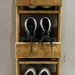 1M Vertical Shoe Organiser - Space Saving Urban Slate - thumbnail 3