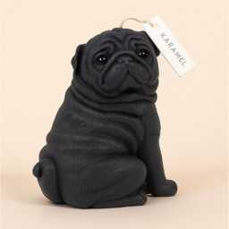 Handcrafted Soy Wax Pug Candle Dog Lover Gift - thumbnail 2