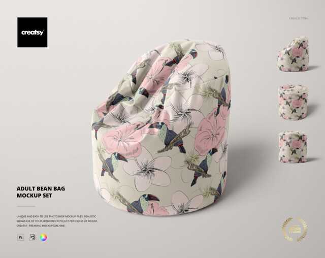 Adult Bean Bag Mockup Set - image 1