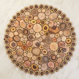 Handcrafted Wooden Wall Art Above Fireplace For A Memorable Home - thumbnail 2