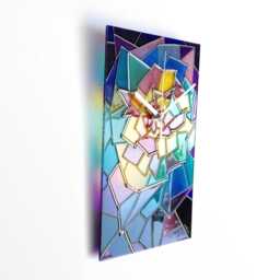 "stained Glass Mosaic Wall Clock Gaudi Art Decor - 7""x 12" - thumbnail 2