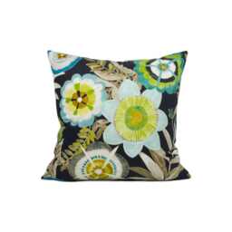 Harlequin - Komovi Saffron/Lagoon Citrus Joyful Modern Artsy Floral Cushion Cover Handmade Throw Pillow Designer Home D??cor - thumbnail 2