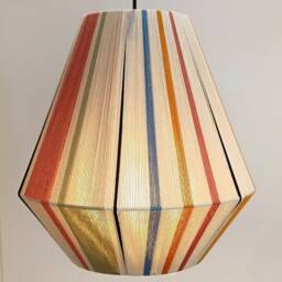 Antikythira-stone-1, Handmade Yarn Lamp Shade, Large Woven Bon Lampshade, Pendant Light By Abajur - thumbnail 4