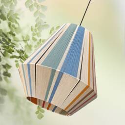 Antikythira-stone-1, Handmade Yarn Lamp Shade, Large Woven Bon Lampshade, Pendant Light By Abajur