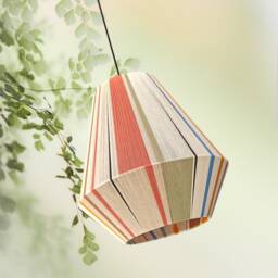 Antikythira-stone-1, Handmade Yarn Lamp Shade, Large Woven Bon Lampshade, Pendant Light By Abajur - thumbnail 2