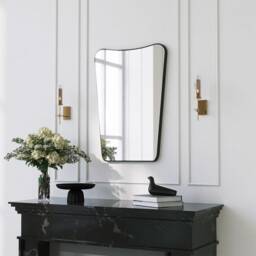 Italian Style Asymmetrical Wall Mirror, Modern Home Decor - thumbnail 2