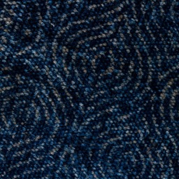 Handmade Indigo Jute Rug - 2 X 3 Ft Geometric Blue Pattern - thumbnail 2