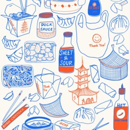 Thank You Enjoy Art Print - Digital Download Printable Artwork Kitchen Illustration House Warming - thumbnail 3