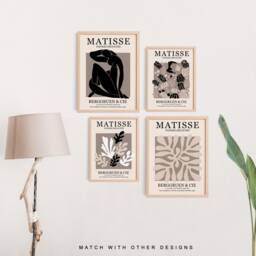 Matisse Berggruen & Cie Print - Inspired, The Cut Outs, Modern Wall Art, Beige Neutral, Henri Exhibition Stylish Home - thumbnail 3