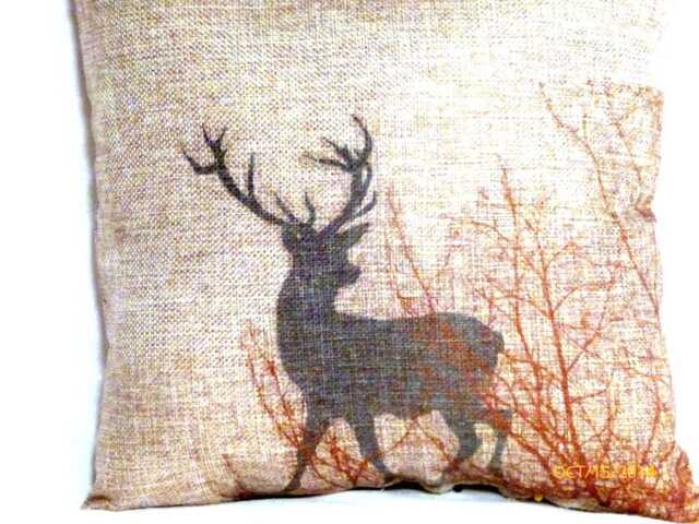 Deer Pillow, Animal Print Pillow, Gift For The Hunter - image 1