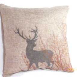Deer Pillow, Animal Print Pillow, Gift For The Hunter - thumbnail 3