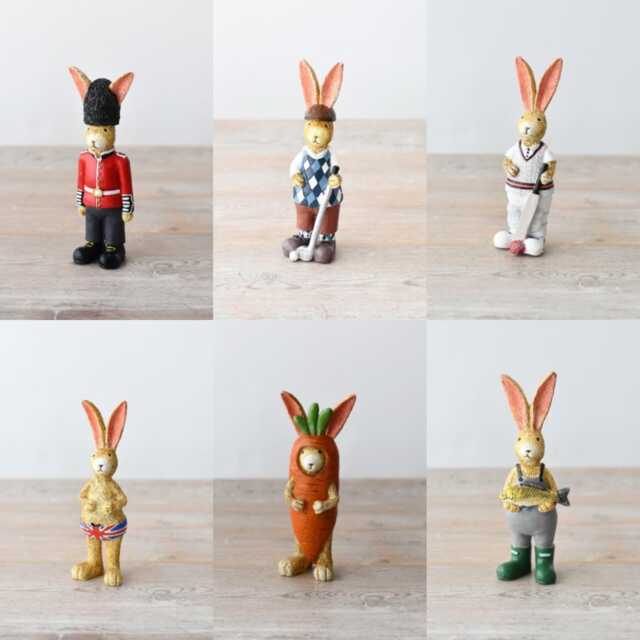 Hand-Painted Polyresin Rabbit Figurine Jasper, Collectible Animal Lover Gift - image 1
