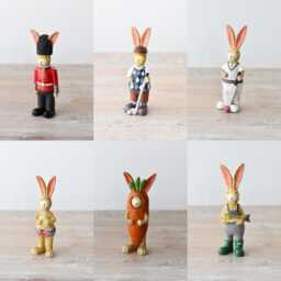 Hand-Painted Polyresin Rabbit Figurine Jasper, Collectible Animal Lover Gift - thumbnail 1