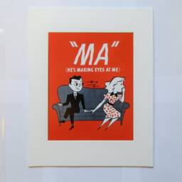 Ma He's Making Eyes At Me Matted & Framed Art Print [12x15] - thumbnail 2