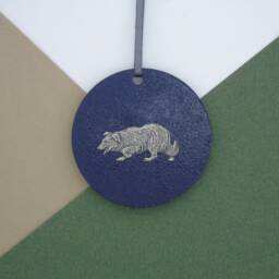 Border Collie Wooden Disk - Sheep Dog Christmas Ornament Tree Decoration Hanging Mum Gift - thumbnail 2