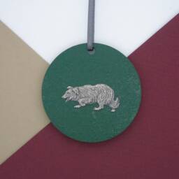 Border Collie Wooden Disk - Sheep Dog Christmas Ornament Tree Decoration Hanging Mum Gift - thumbnail 3