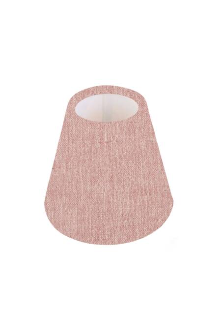 Pink Candle Shade - Oslo Fabric Clip-On Lampshade, Made in UK - image 1