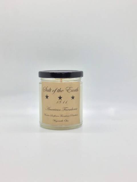 Salt Of The Earth Highly Scented Candle/ Jelly Jar 9Oz/Paraffin Wax/Farmhouse Candle/Hand Poured Country-Primitive Candle - image 1