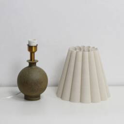 Handmade Burlap Lamp Copper Ceramic Base For Home Decor-5# - thumbnail 2