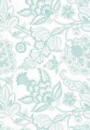 "Maracanda Vine in Aqua, By F. Schumacher 20""x20" - thumbnail 1