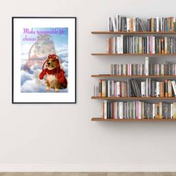 Make Reasonable Life Choices Wall Art - Corgi Print Lobster Costume Dog Outfit Reasonable Life Choices Dorm - thumbnail 2