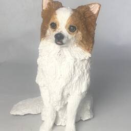 Custom Pet Sculpture Clay Dog Memorial Portrait - thumbnail 3
