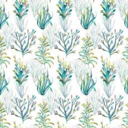 Coral Reef Kelpie Square Cushion/ Bolster Cushion, Nautical Coastal Decor - thumbnail 4