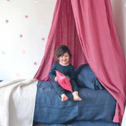 Hot Pink Velvet Star Cushion - Dark Rose Soft Decorative Pillow, Celestial Kids Room Decor - thumbnail 2