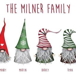 Nordic Gnomes Print, Christmas Family Gift, Keepsake, Gnome Family, Gonk Decor, Gnomes, Personalised - thumbnail 3