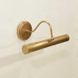 Raw Brass Wall Sconce - Vintage Picture Light