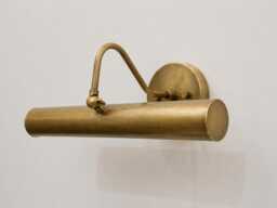 Raw Brass Mid Century Picture Light - Vintage Style Wall Lamp 15 Inch - thumbnail 1