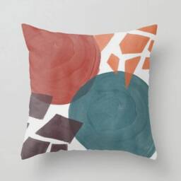 Abstract Modern Design Pillow Case/Decorative Waist Cushion Cover/Pastel Colors Home, Garden Decoration/Sofa Flower, Leaf, Twig - thumbnail 2