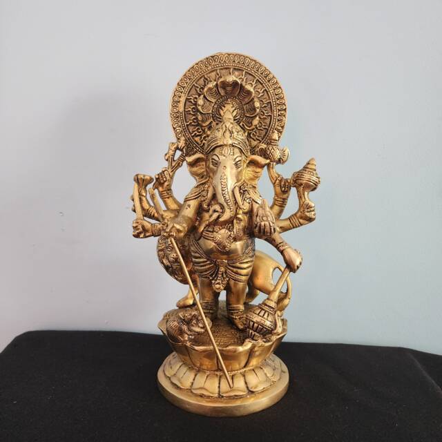 Brass Ganesha Statue 9 - image 1