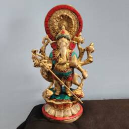 Brass Ganesha Statue 9 - thumbnail 2