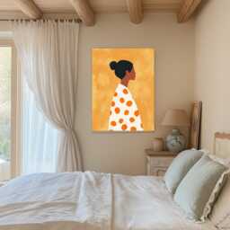 Abstract People Art - Mid Century Art, Modern Wall Minimalist Print, Living Room Female Figure - thumbnail 3