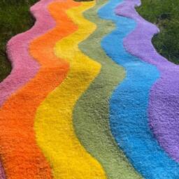 Rainbow Area Rug - thumbnail 2