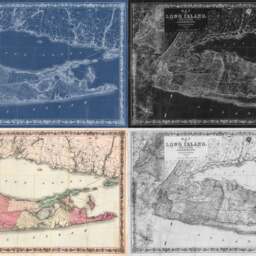 Antique Long Island Map Print 1863 Connecticut Vintage Wall Art - thumbnail 2