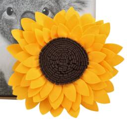 Sunflower Pillow, Flower Shaped Round 3D Handmade Accent Decorative Throw Pillows For Home Decor, Couch, Bedroom & Living Room - thumbnail 2