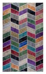 Multicolor Handmade Turkish Patchwork Rug - thumbnail 1