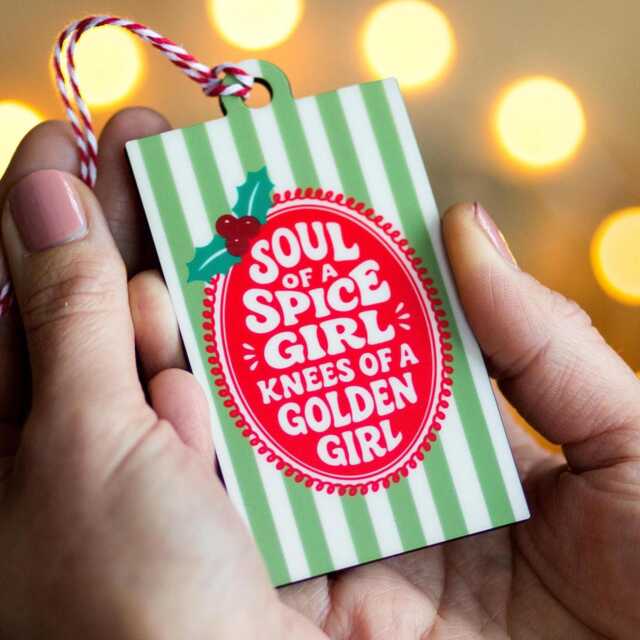 Funny Christmas Tree Decoration For Women, Bauble Soul Of A Spice Girl - image 1